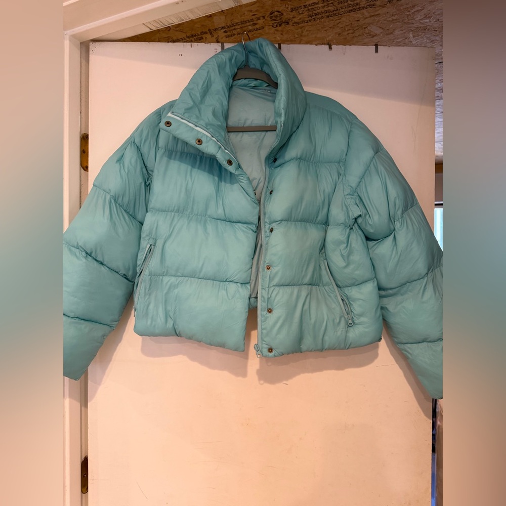 Light Teal  Alo Puffer Jacket - Women